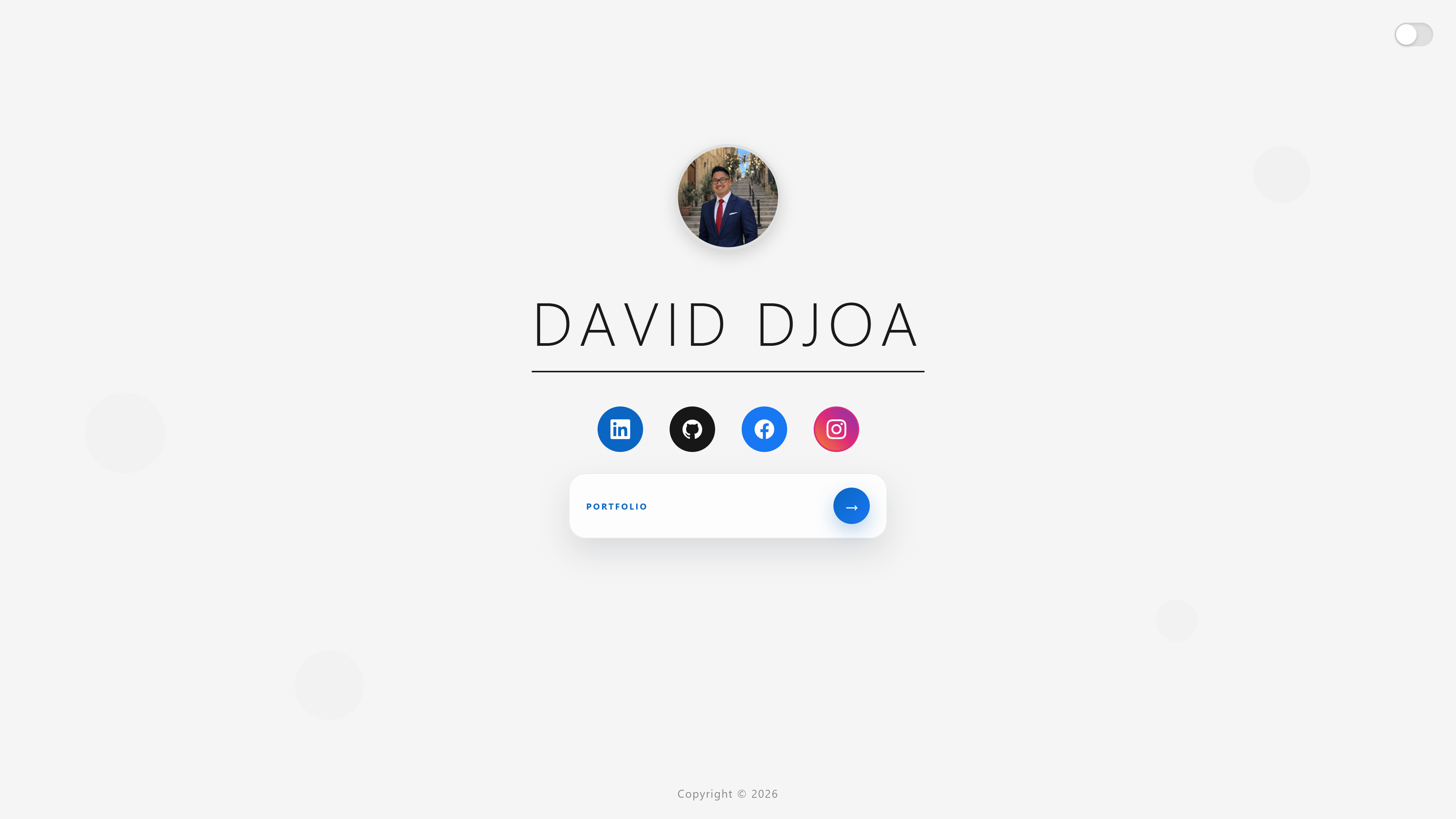 David Djoa website screenshot