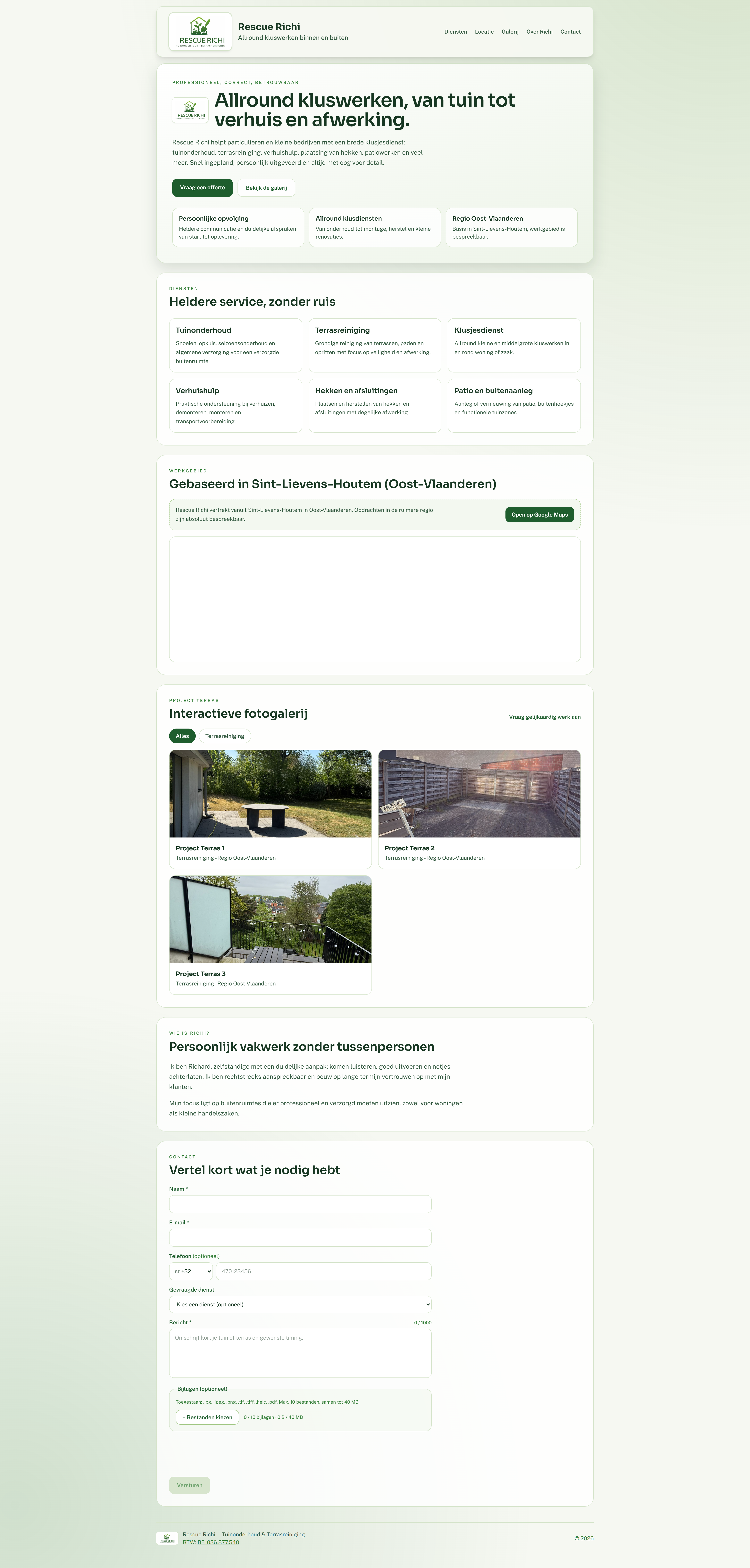 Rescue Richi website screenshot
